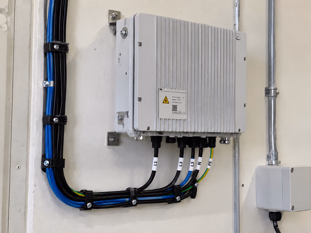 A unit whose cable labels read L1, L3, L3: L3 is used twice and L2 is missing